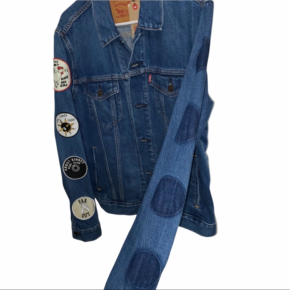 Men’s Levi's The Patch Sleeve Denim Trucker Jacket - Picture 5 of 6